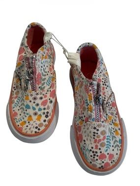 Us  Sports Floral Zip Sneakers - Pink Multi Sz(7)